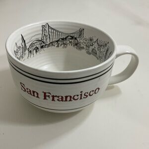 SF Mercantile Stoneware Large White Cup Soup Mug